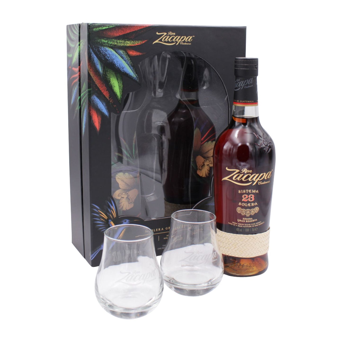 Rum Zacapa ze szklankami