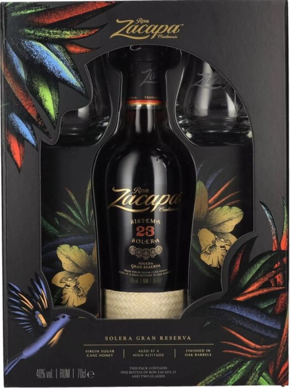 Rum Zacapa ze szklankami