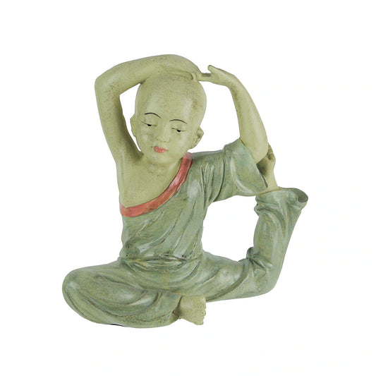 Figurka Budda yoga green