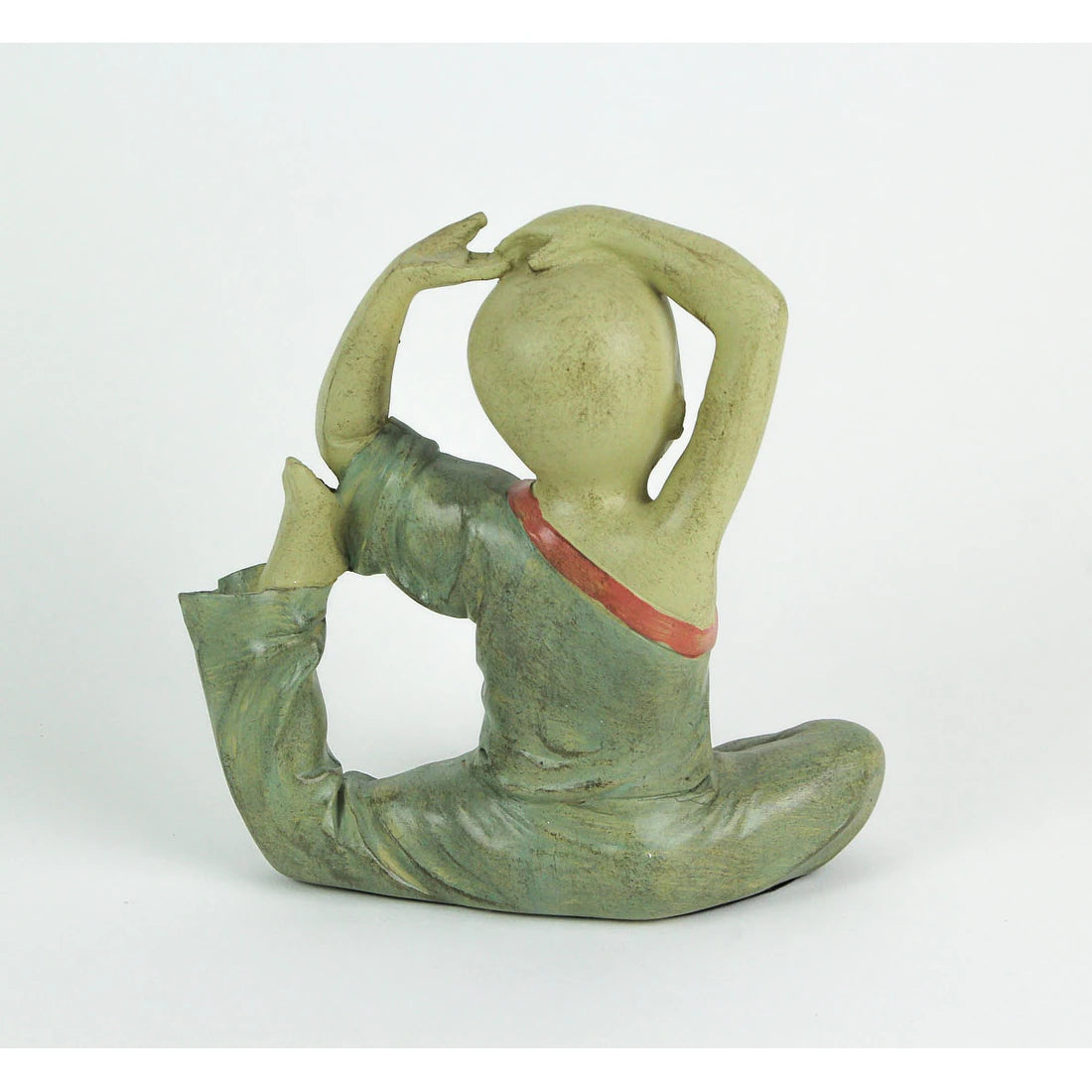 Figurka Budda yoga green