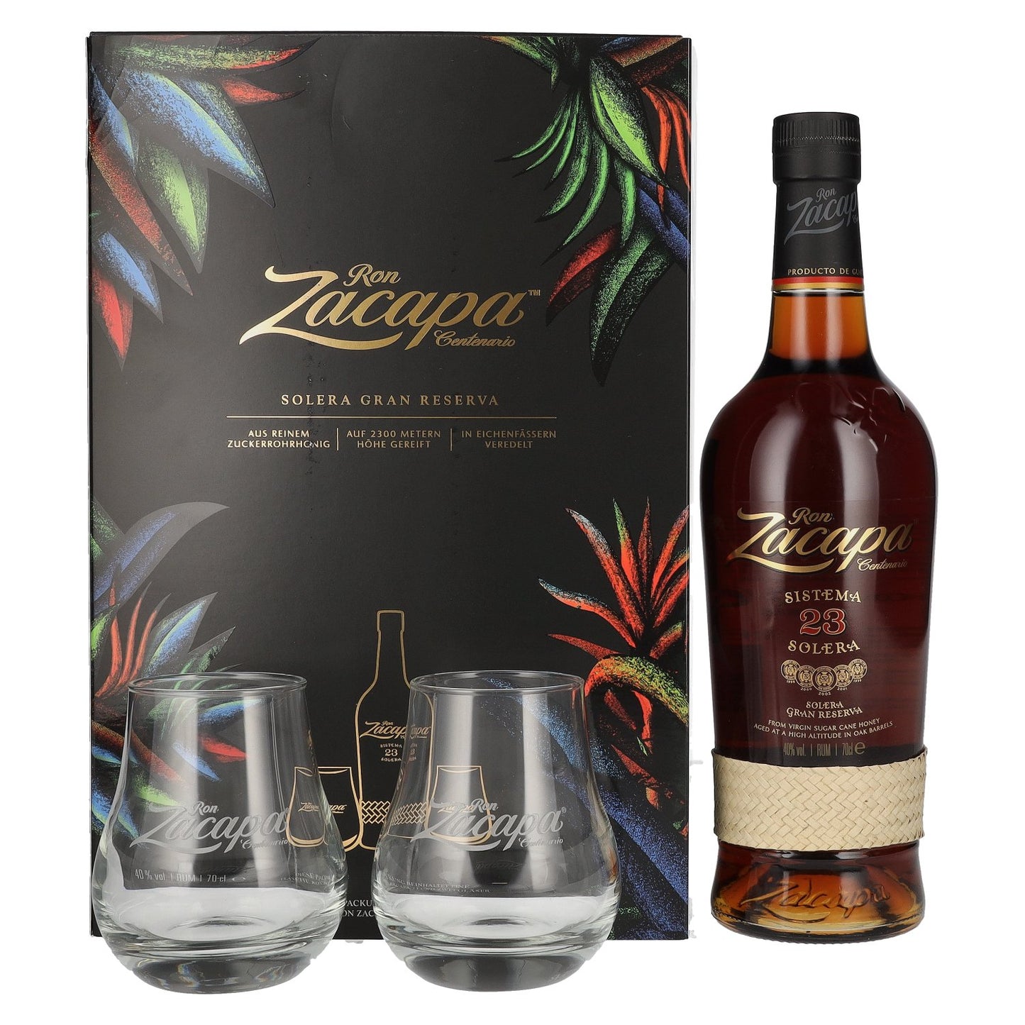 Rum Zacapa ze szklankami