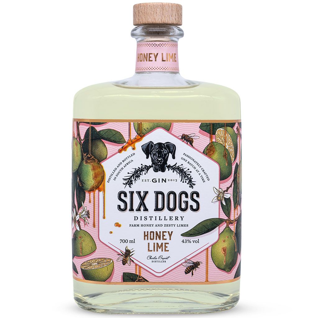 Six Dogs Gin - HONEY LIME