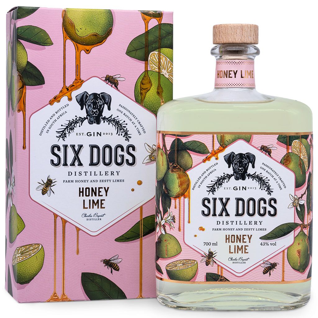 Six Dogs Gin - HONEY LIME