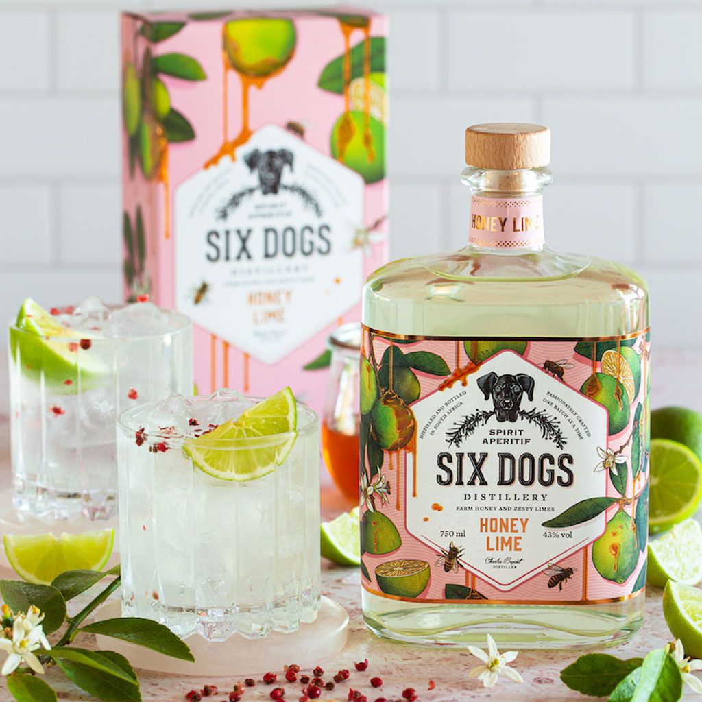 Six Dogs Gin - HONEY LIME